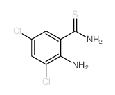 2-amino-3,5-dichloro-benzenecarbothioamide结构式