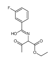 ethyl 2-[(3-fluorobenzoyl)amino]-3-oxobutanoate结构式