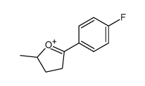 5-(4-Fluoro-phenyl)-2-methyl-3,4-dihydro-2H-furanylium Structure