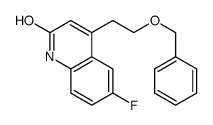 6-fluoro-4-(2-phenylmethoxyethyl)-1H-quinolin-2-one结构式