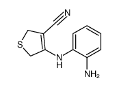 4-(2-aminoanilino)-2,5-dihydrothiophene-3-carbonitrile结构式