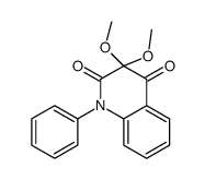 3,3-dimethoxy-1-phenylquinoline-2,4-dione结构式