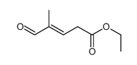 ethyl 4-methyl-5-oxopent-3-enoate结构式