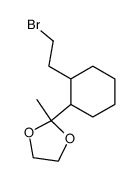 2-[2-(2-Bromo-ethyl)-cyclohexyl]-2-methyl-[1,3]dioxolane Structure