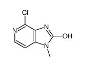 4-chloro-1-methyl-3H-imidazo[4,5-c]pyridin-2-one结构式