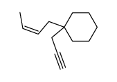 1-((Z)-But-2-enyl)-1-prop-2-ynyl-cyclohexane Structure