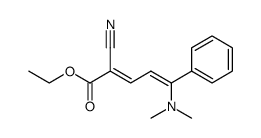 2-Cyano-5-dimethylamino-5-phenyl-penta-2,4-diensaeureethylester结构式