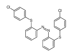 bis[2-(4-chlorophenyl)sulfanylphenyl]diazene结构式