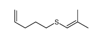 5-(2-methylprop-1-enylsulfanyl)pent-1-ene Structure