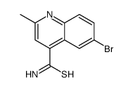 6-bromo-2-methylquinoline-4-carbothioamide结构式