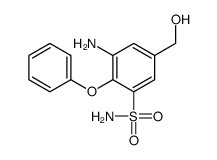3-amino-5-(hydroxymethyl)-2-phenoxybenzenesulfonamide结构式