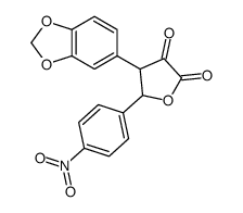 4-(1,3-benzodioxol-5-yl)-5-(4-nitrophenyl)oxolane-2,3-dione Structure