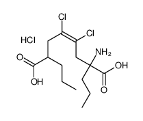 2-amino-4,5-dichloro-2,7-dipropyloct-4-enedioic acid,hydrochloride Structure