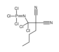 2-butyl-2-[dichloro-[(trichloro-λ5-phosphanylidene)amino]methyl]propanedinitrile Structure