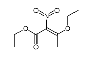 ethyl 3-ethoxy-2-nitrobut-2-enoate结构式