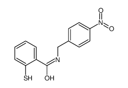 N-[(4-nitrophenyl)methyl]-2-sulfanylbenzamide Structure