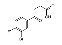 4-(3-bromo-4-fluorophenyl)-4-oxobutanoic acid Structure