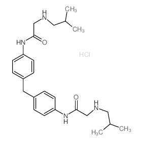 Acetamide,N,N'-(methylenedi-4,1-phenylene)bis[2-[(2-methylpropyl)amino]-, dihydrochloride(9CI) Structure