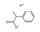 potassium 2-phenylpropanoate结构式