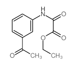 Acetic acid,2-[(3-acetylphenyl)amino]-2-oxo-, ethyl ester Structure