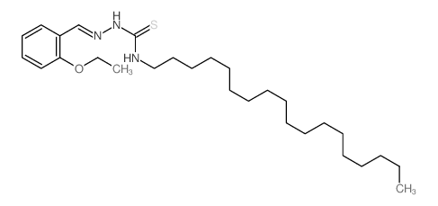 Hydrazinecarbothioamide,2-[(2-ethoxyphenyl)methylene]-N-octadecyl-结构式