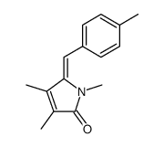 (Z)-1,3,4-trimethyl-5-<(4-methylphenyl)methylene>-3-pyrrolin-2-one结构式