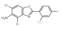 4,6-dibromo-2-(2-chloro-4-fluorophenyl)-1,3-benzoxazol-5-amine picture