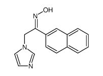 N-(2-imidazol-1-yl-1-naphthalen-2-ylethylidene)hydroxylamine结构式