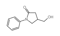 4-(羟基甲基)-1-苯基-2-吡咯烷酮结构式