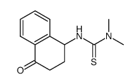 1,1-dimethyl-3-(1,2,3,4-tetrahydro-4-oxo-1-naphthyl)-2-thiourea结构式
