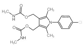 1H-Pyrrole-3,4-dimethanol,1-(4-chlorophenyl)-2,5-dimethyl-, bis(methylcarbamate) (ester) (9CI) Structure