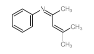 Benzenamine,N-(1,3-dimethyl-2-buten-1-ylidene)-结构式