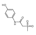 N-(4-hydroxyphenyl)-2-methylsulfonylacetamide结构式