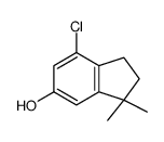 7-chloro-3,3-dimethylindan-5-ol结构式