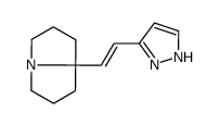 8-[2-(1H-pyrazol-5-yl)ethenyl]-1,2,3,5,6,7-hexahydropyrrolizine结构式