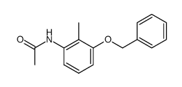 (3-acetamino-2-methyl-phenyl)-benzyl ether结构式