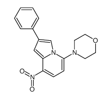 4-(8-nitro-2-phenylindolizin-5-yl)morpholine Structure