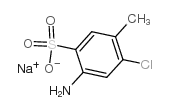 Sodium 4-amino-6-chlorotoluene-3-sulphonate structure