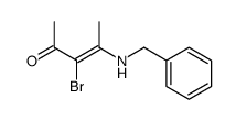 4-(benzylamino)-3-bromopent-3-en-2-one结构式