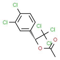 (-)-Acetic acid 2,2,2-trichloro-1-(3,4-dichlorophenyl)ethyl ester structure