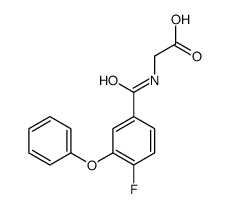 2-[(4-fluoro-3-phenoxybenzoyl)amino]acetic acid Structure