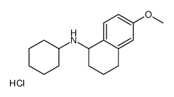 cyclohexyl-(6-methoxy-1,2,3,4-tetrahydronaphthalen-1-yl)azanium,chloride Structure