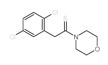 2-(2,5-dichlorophenyl)-1-morpholin-4-yl-ethanethione Structure