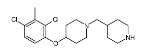 4-(2,4-二氯-3-甲基苯氧基)-1-哌啶-4-甲基-哌啶结构式