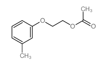 Ethanol,2-(3-methylphenoxy)-, 1-acetate结构式