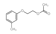 Ethanol,2-(3-methylphenoxy)-, 1-acetate structure