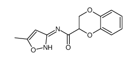 1,4-Benzodioxin-2-carboxamide,2,3-dihydro-N-(5-methyl-3-isoxazolyl)-(9CI) structure