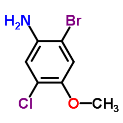 2-Bromo-5-chloro-4-methoxyaniline结构式
