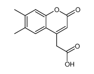 (6,7-dimethyl-2-oxo-2H-chromen-4-yl)-acetic acid Structure