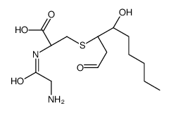 (2R)-2-[(2-aminoacetyl)amino]-3-(4-hydroxy-1-oxononan-3-yl)sulfanylpropanoic acid Structure